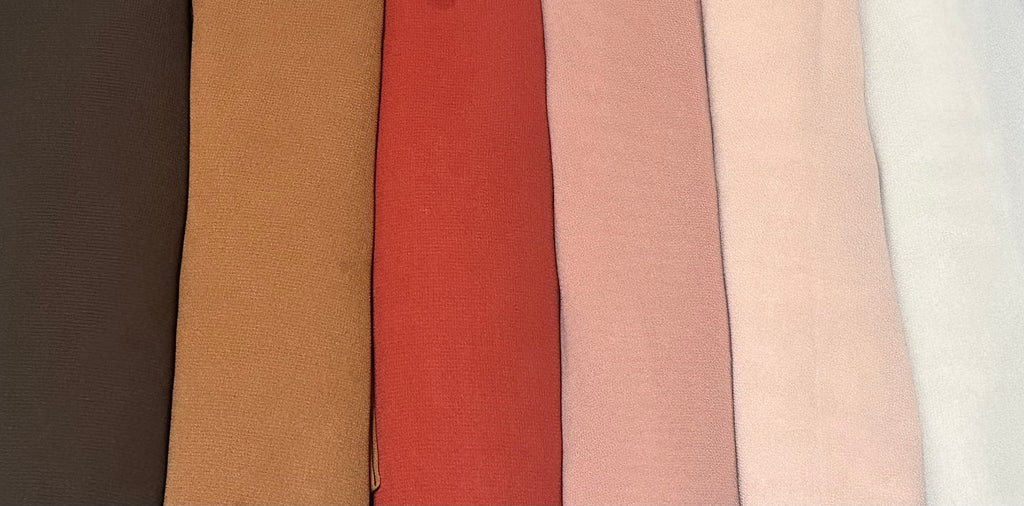 Desert Sunset Chiffon Hijab Set