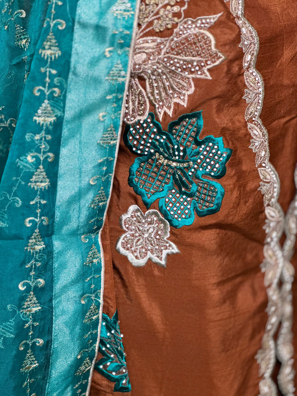 Designer-inspired- 4 pcs hand embellished set