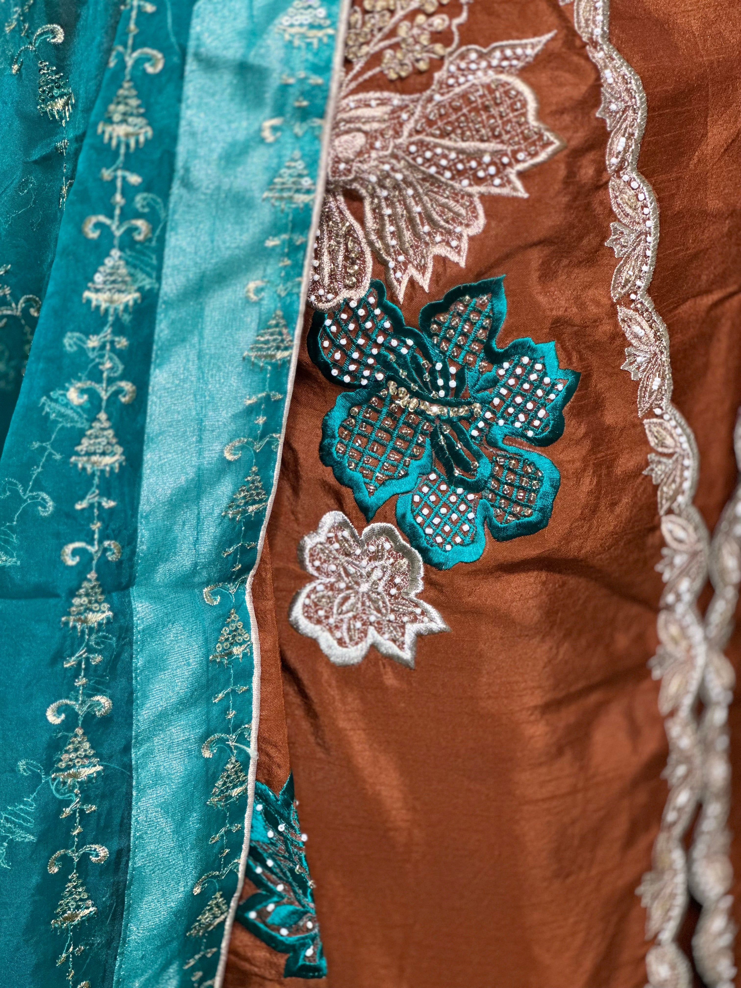 Designer-inspired- 4 pcs hand embellished set