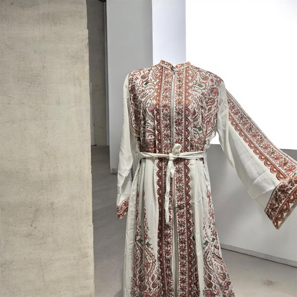 Palestinian Tatreez maxi party dress