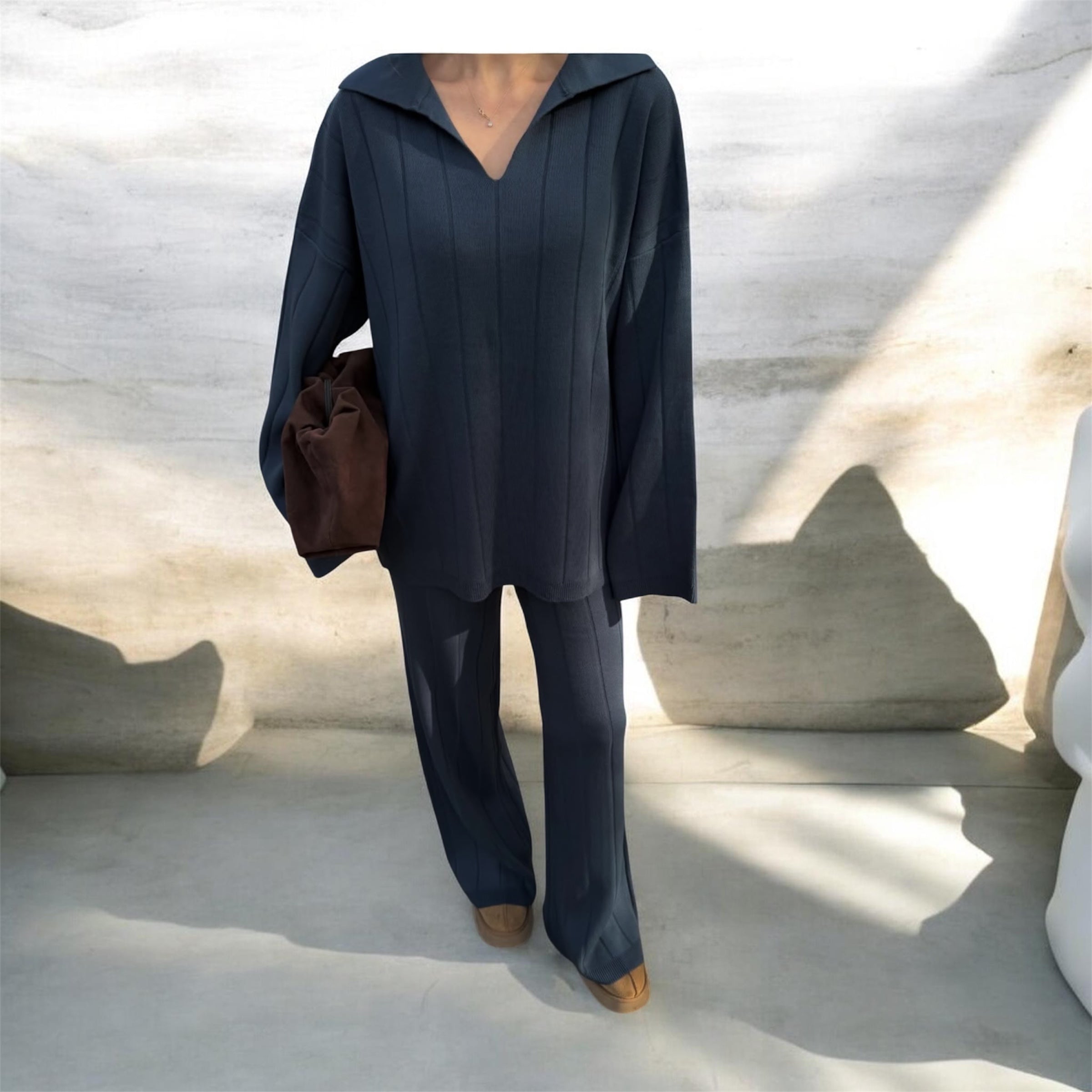 Knitwear set-Navy