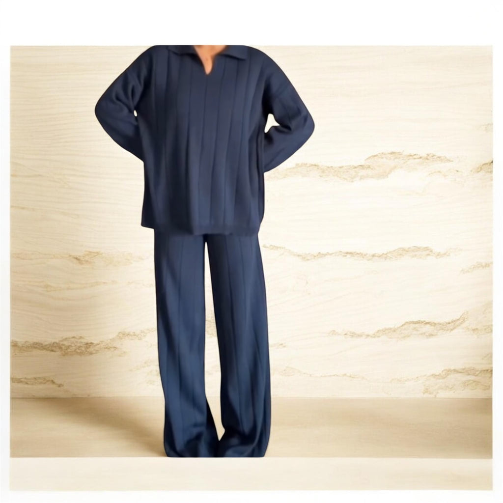 Knitwear set-Navy