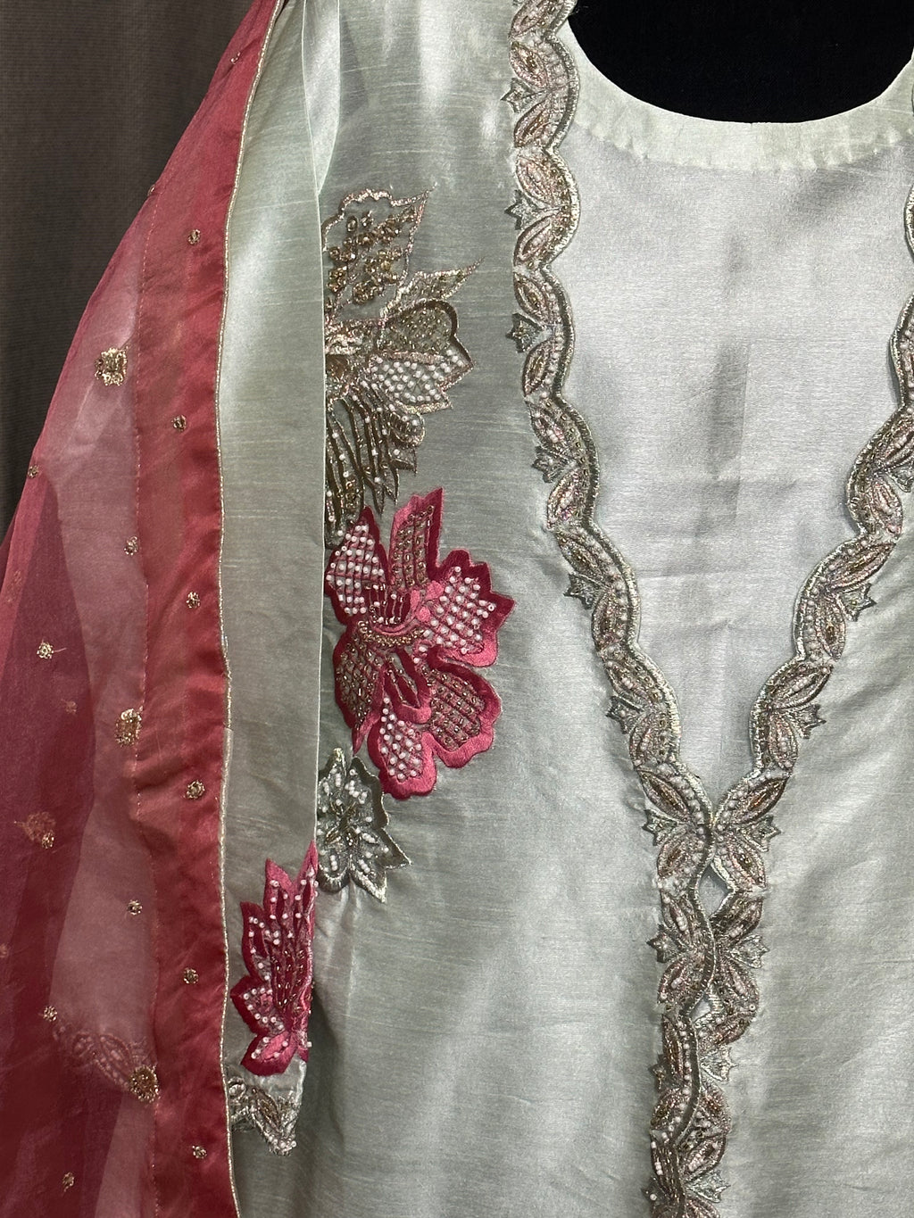Designer-inspired- 4 pcs hand embellished set