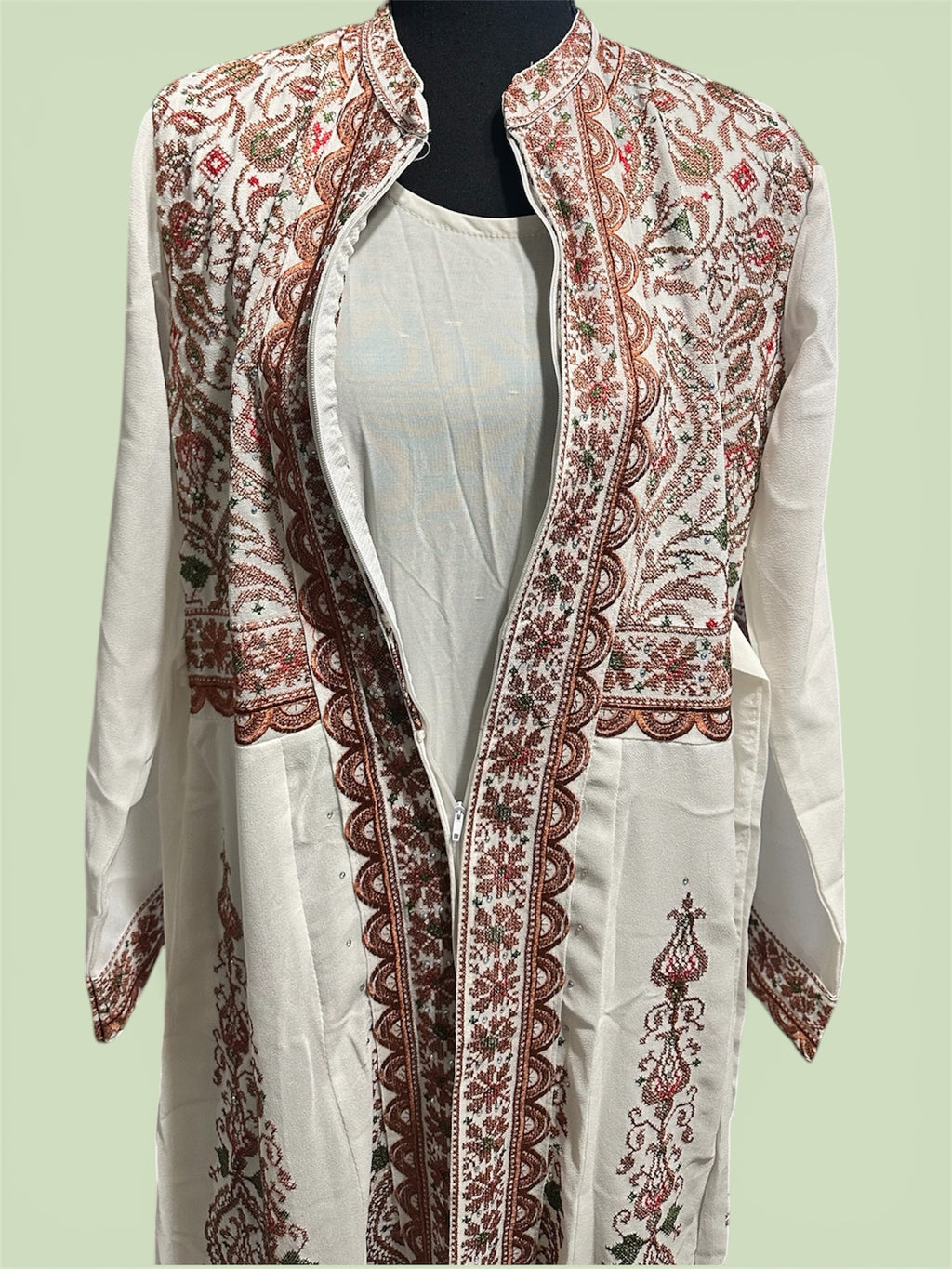 Palestinian Tatreez maxi party dress