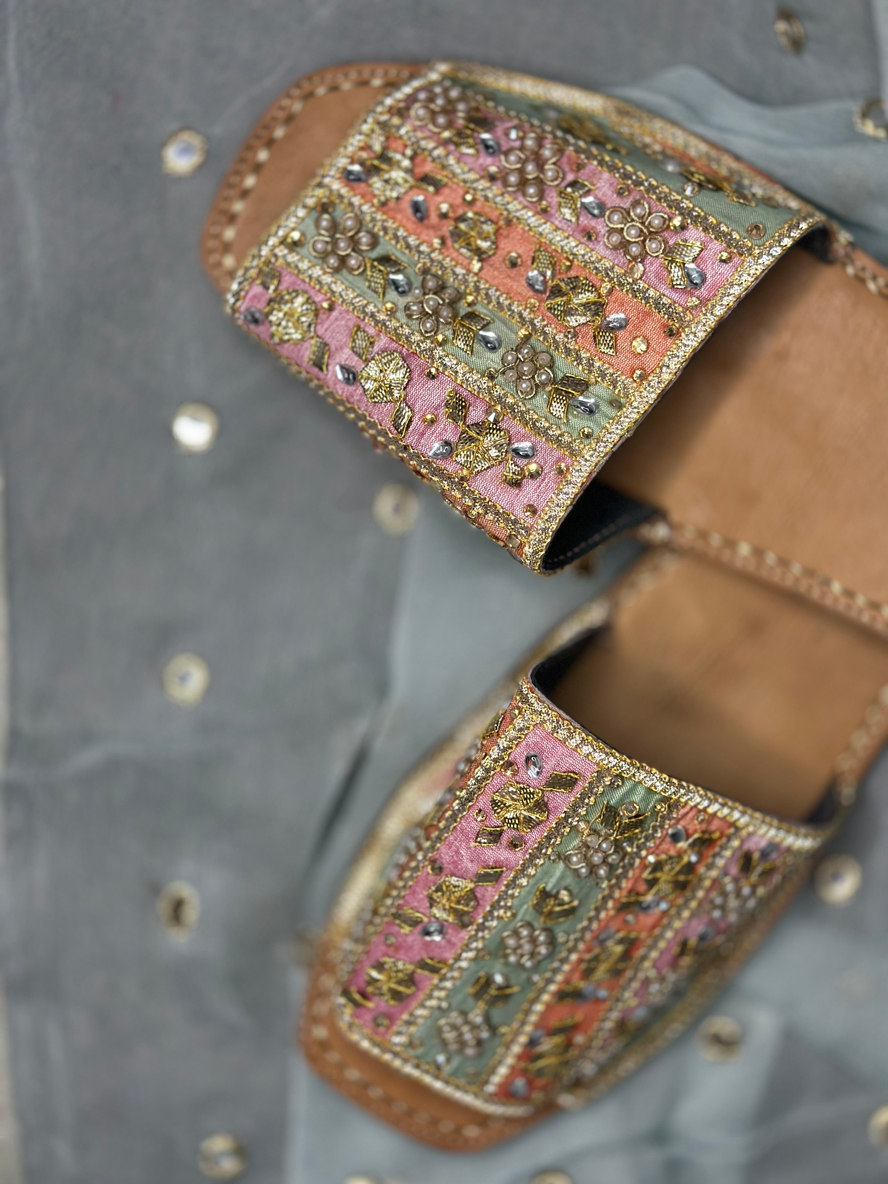 The gota-dabka festive sandal