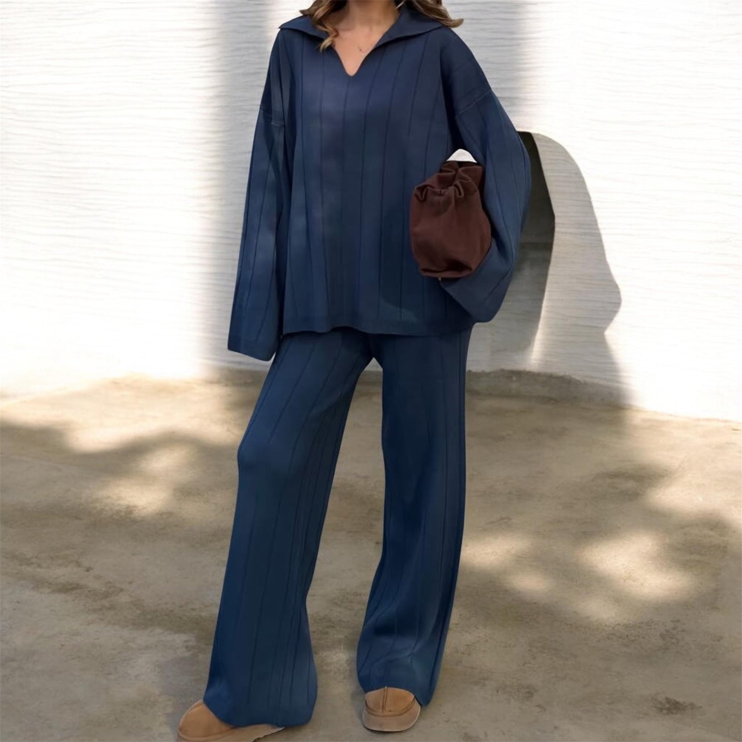 Knitwear set-Navy