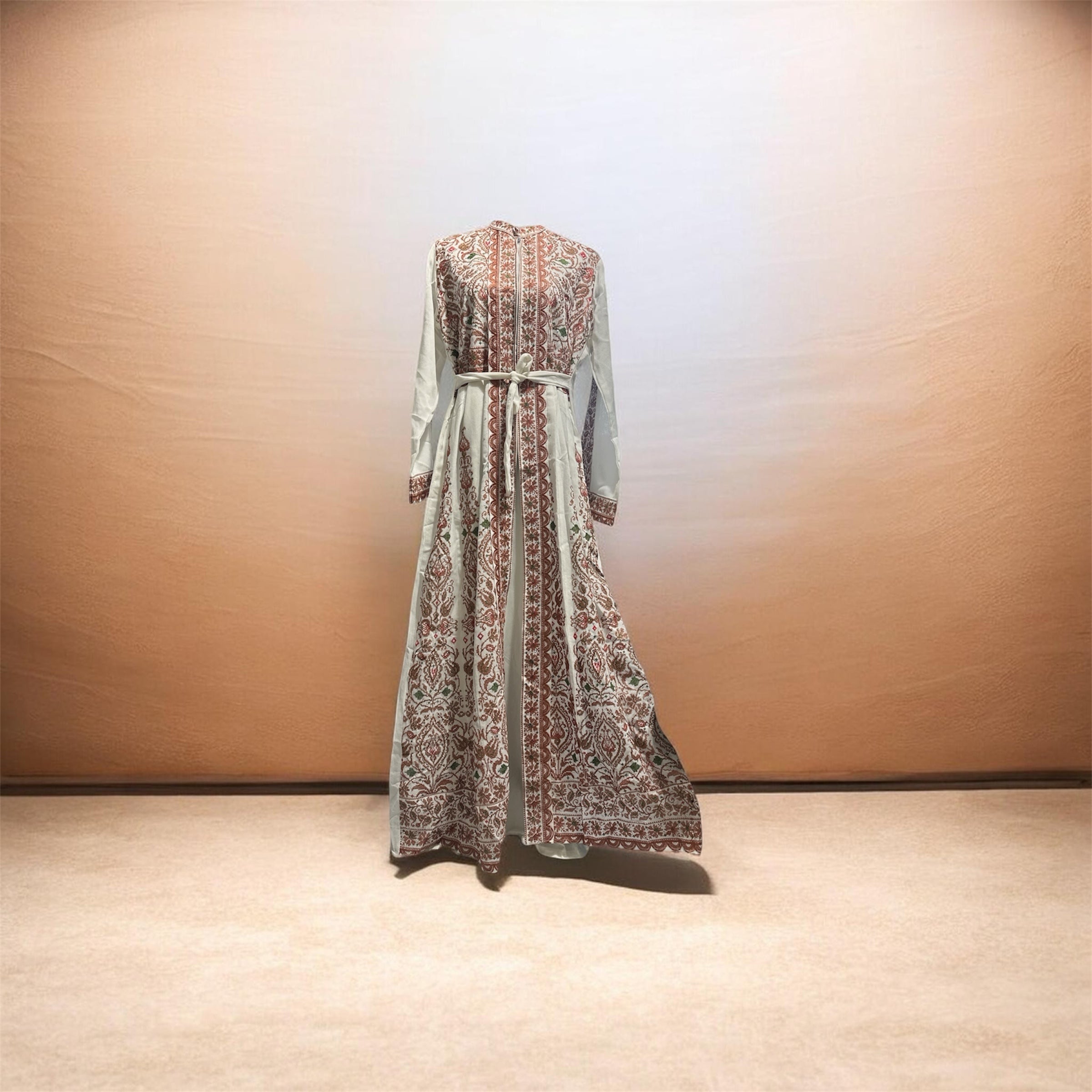 Palestinian Tatreez maxi party dress